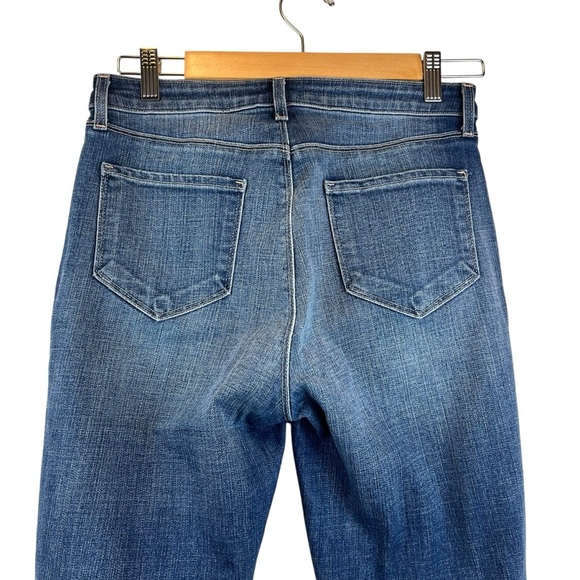 L'AGENCE High Line  High Rise Jeans Medium Blue Fitted Stretchy Cotton Blend 27 - Picture 12 of 12
